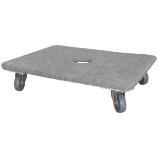 RS PRO Plywood Dolly, Load Capacity 200 kg, Platform 600 mm L x 450 mm W x 130 mm H, Wheel Diameter 75 mm 909-7050