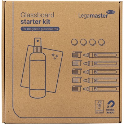 Legamaster White Board Accessory Kit including Microfibre Cloth, TZ 7 Cleaning Spray, Superstrong Magnets, and 867457000