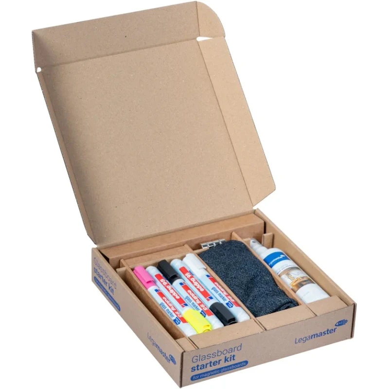Legamaster White Board Accessory Kit including Microfibre Cloth, TZ 7 Cleaning Spray, Superstrong Magnets, and 867457000