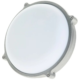 Timeguard Round LED Bulkhead Light 15W 230V AC Cool White, IP65 Waterproof, Die Cast Housing LEDBHR15W