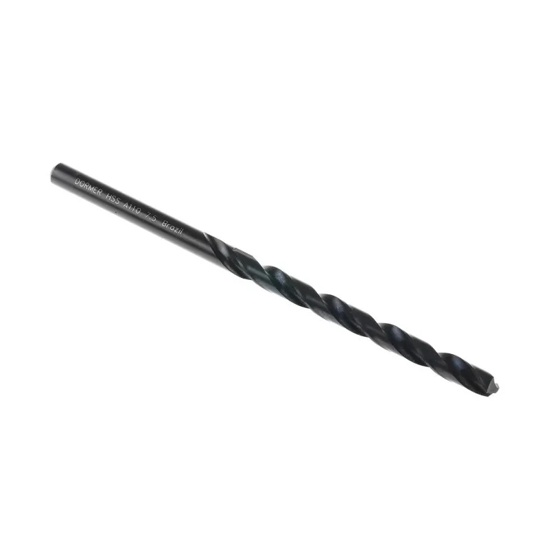 Dormer High Speed Steel Helical 156mm Overall Cylindrical Shank Drill Bit 7.5mm Shank Size 1in A1107.5