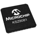 Microchip 32-Pin QFN Ethernet Transceiver 3.3 V 100 Mbps KSZ8081RNBIA-TR