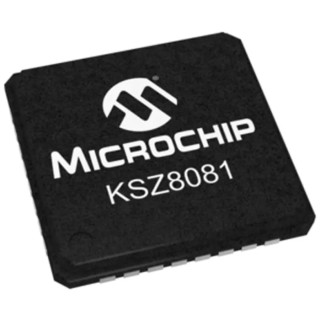 Microchip 32-Pin QFN Ethernet Transceiver 3.3 V 100 Mbps KSZ8081RNBIA-TR