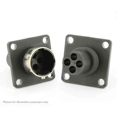 Souriau Sunbank by Eaton Circular Connector 4 Contacts Flange Plug Male IP65 Standard UTG0104PH