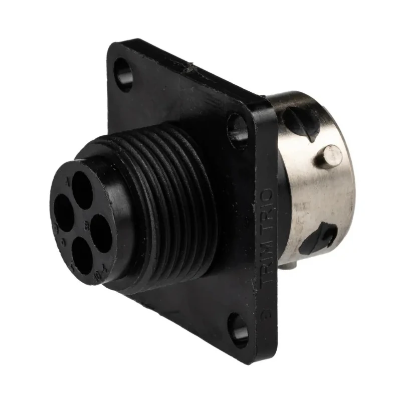 Souriau Sunbank by Eaton Circular Connector 4 Contacts Flange Plug Female IP65 Standard UTG0104SH
