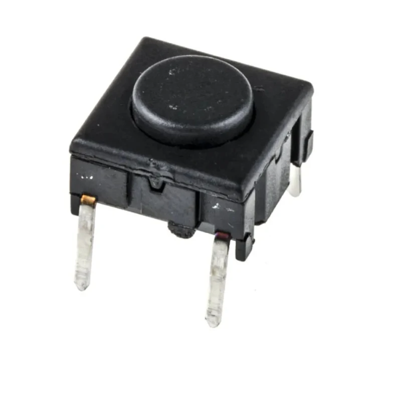 MEC IP67 Black Tactile Switch Round, SPST 50mA 24V dc, PCB Mount 