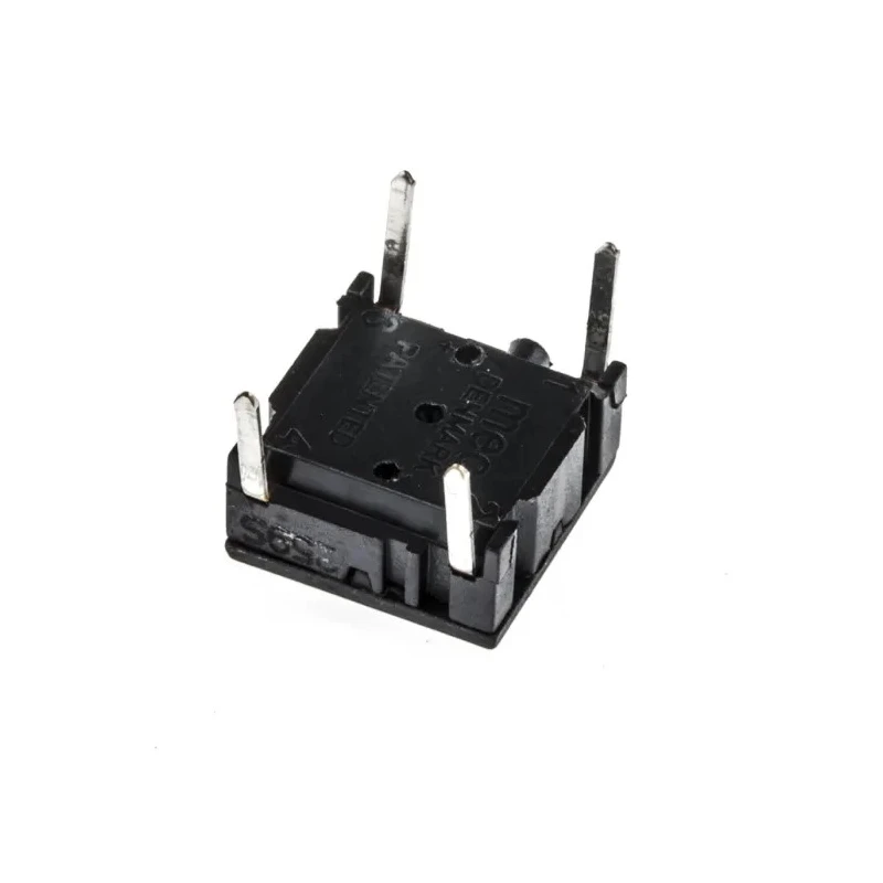 MEC IP67 Black Tactile Switch Round, SPST 50mA 24V dc, PCB Mount 