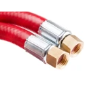 RS PRO Flexible Hose, Female 1/4 in BSP, 20 bar Maximum Pressure, 5 m Length, Polyvinyl Chloride Nitrile Blend, Red 912-0904