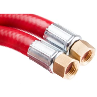 RS PRO Flexible Hose, Female 1/4 in BSP, 20 bar Maximum Pressure, 5 m Length, Polyvinyl Chloride Nitrile Blend, Red 912-0904