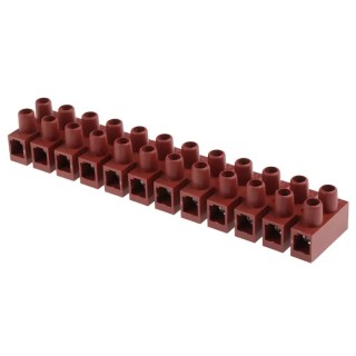 RS PRO Disconnect Terminal Block 12-Way 16mm² Wire 76A Screw Terminal 450V Italy 910-6788