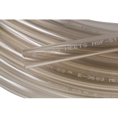 Saint-Gobain Industrial & Consumer Solutions Polyvinyl Chloride Flexible Tubing 6.4 mm ID, 15.9 mm OD, Clear, 15 m ACF00020