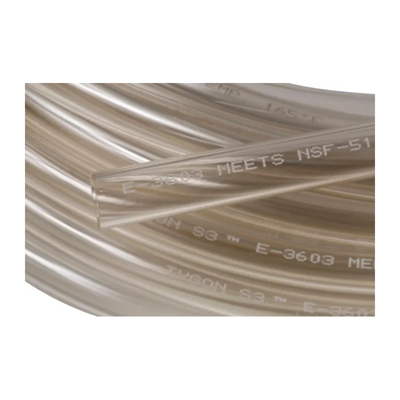 Saint-Gobain Industrial & Consumer Solutions Polyvinyl Chloride Flexible Tubing 6.4 mm ID, 15.9 mm OD, Clear, 15 m ACF00020
