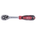 RS PRO 1/4 in Ratchet with Ratchet Handle Chrome Vanadium Steel Mirror Polished 72 Teeth 912-5404