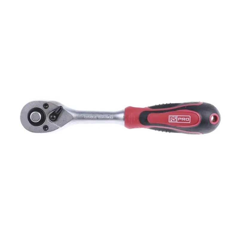 RS PRO 1/4 in Ratchet with Ratchet Handle Chrome Vanadium Steel Mirror Polished 72 Teeth 912-5404