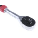 RS PRO 1/4 in Ratchet with Ratchet Handle Chrome Vanadium Steel Mirror Polished 72 Teeth 912-5404