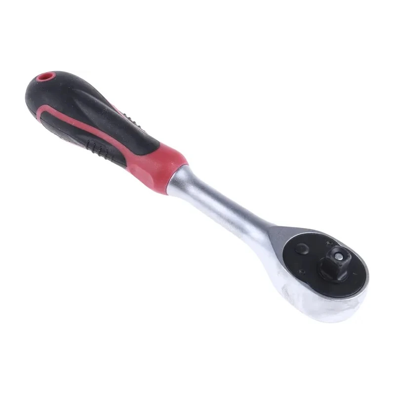 RS PRO 1/4 in Ratchet with Ratchet Handle Chrome Vanadium Steel Mirror Polished 72 Teeth 912-5404