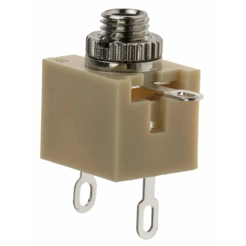 RS PRO 2.5 mm PCB Female 2 Way Mono Jack Connector 34V AC 500mA Solder Termination 913-1024