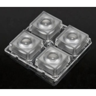 Ledil High Bay Series 4-Way LED Lens Square Beam 4 LEDs Polymethyl Methacrylate Clear C13232_HB-2X2-WW