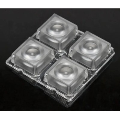 Ledil High Bay Series 4-Way LED Lens Square Beam 4 LEDs Polymethyl Methacrylate Clear C13232_HB-2X2-WW