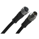 Brad from Molex Sensor Actuator Cable Female 4 way M12 Straight to Male M12 Straight 2m 1200070474