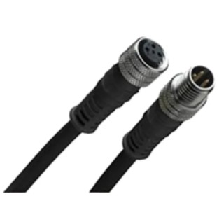 Brad from Molex Sensor Actuator Cable Female 4 way M12 Straight to Male M12 Straight 2m 1200070474