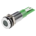 RS PRO Green Panel Mount Indicator 24V DC 20mA Solder Lug Termination IP67 Flush Bezel 913-8716