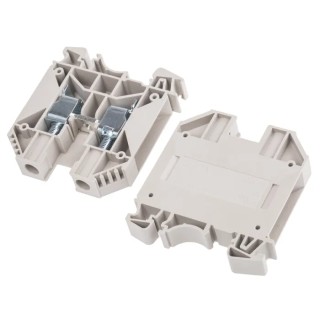 RS PRO DIN Rail Terminal Block Beige, 16mm², Screw Terminal, 78A, 1kV, Model 913-1217
