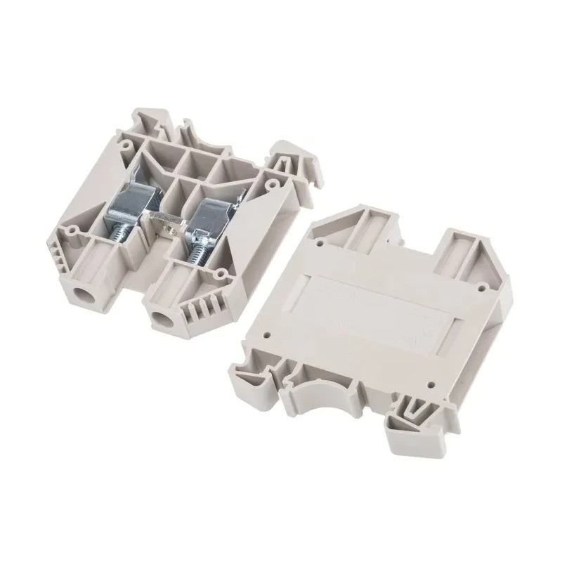 RS PRO DIN Rail Terminal Block Beige, 16mm², Screw Terminal, 78A, 1kV, Model 913-1217