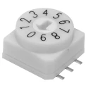 KNITTER-SWITCH Surface Mount PCB Subminiature Rotary Coded Switch 24 V DC Voltage Rating SMR 60110
