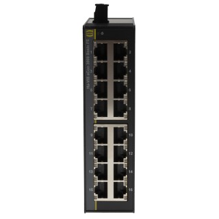 HARTING Unmanaged 16 Port Ethernet Switch 100 Mbps Network Speed 24-48V DC DIN-Rail Mount 24030160010