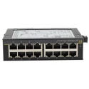 HARTING Unmanaged 16 Port Ethernet Switch 100 Mbps Network Speed 24-48V DC DIN-Rail Mount 24030160010