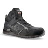 AIMONT 24 Bit Black Grey Aluminium Toe Capped Unisex Ankle Safety Boots EU 40, Lace Up, Leather Upper KANYE ABI04 40