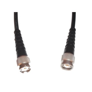 Telegartner TNC Series RG58 Coaxial Cable 50 Ω, Black PVC Jacket, 500 mm Length 