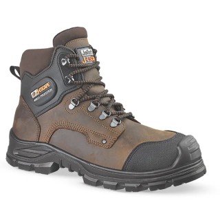 Jallatte Black Leather Composite Toe Capped Men's Ankle Safety Boots SOFTANE BTP JALFIR 00JJE41 38