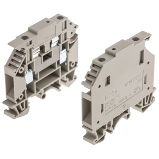 RS PRO Disconnect Terminal Block Beige, 4mm² Cable CSA, 15A Current, Screw Termination 913-1248