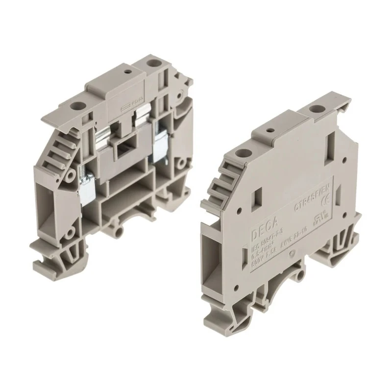 RS PRO Disconnect Terminal Block Beige, 4mm² Cable CSA, 15A Current, Screw Termination 913-1248