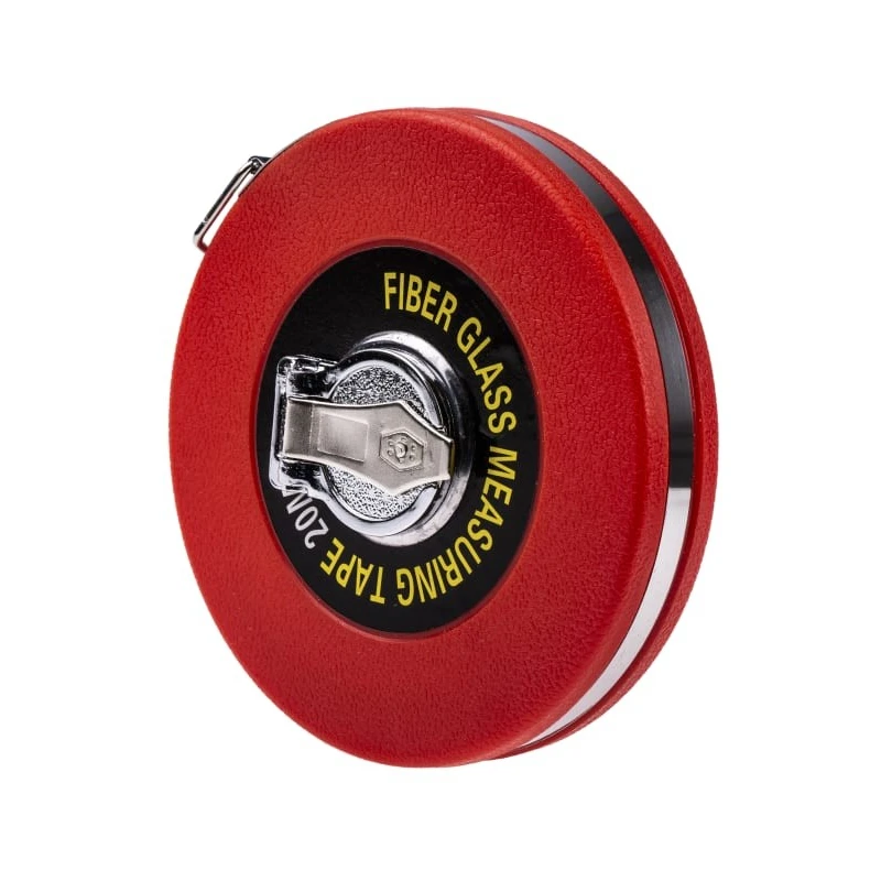 RS PRO 20 m Tape Measure Imperial Metric with ABS Red Case and Fibreglass Blade 913-1550