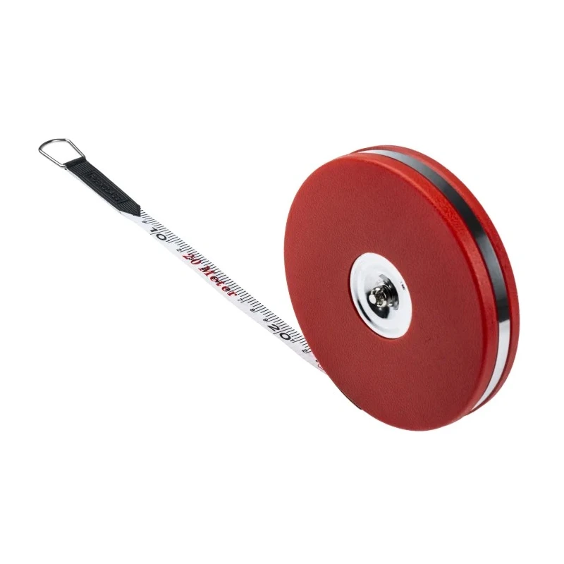 RS PRO 20 m Tape Measure Imperial Metric with ABS Red Case and Fibreglass Blade 913-1550