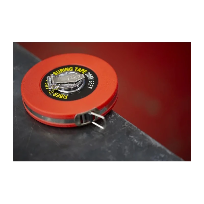 RS PRO 20 m Tape Measure Imperial Metric with ABS Red Case and Fibreglass Blade 913-1550