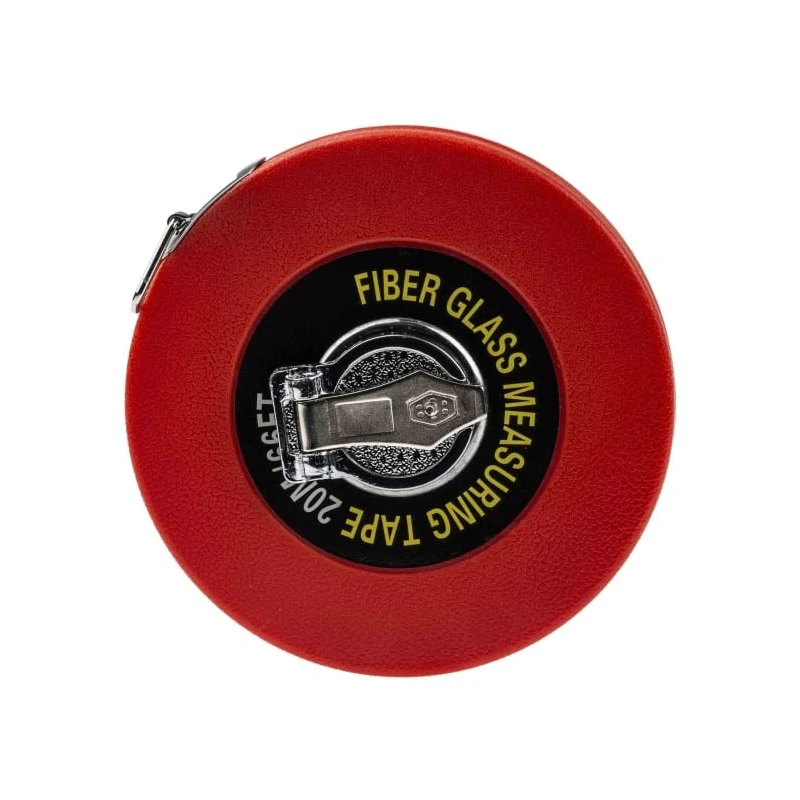 RS PRO 20 m Tape Measure Imperial Metric with ABS Red Case and Fibreglass Blade 913-1550
