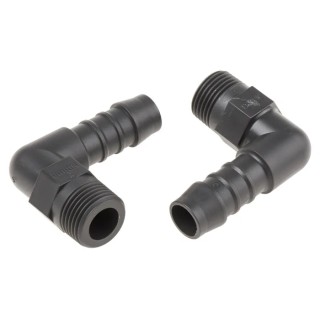 RS PRO Hose Connector Nylon Male BSPT Thread 12 mm ID 3/8 in Threaded Connection Germany