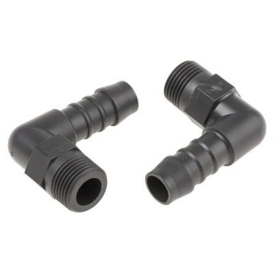 RS PRO Hose Connector Nylon Male BSPT Thread 12 mm ID 3/8 in Threaded Connection Germany
