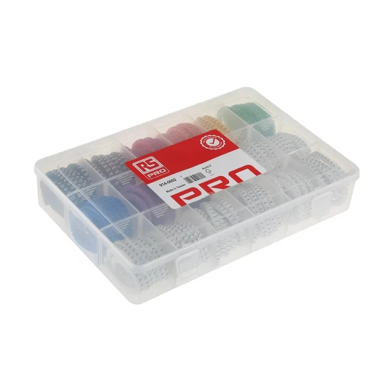 RS PRO Slide-On Cable Marker Kit Pre-printed Earth 0 to 9 + - L T Plain R S N 3mm to 4.2mm Cable Diameter 914-0602