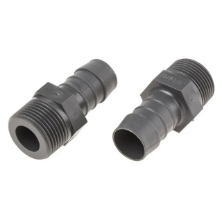 RS PRO Hose Connector Nylon Material, 19 mm ID, BSP 3/4 in Male Threaded Connection 1/4 in Threaded End 795-219