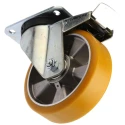 Tente Heavy Duty Braked Swivel Castor 600 kg Load Capacity 160 mm Polyurethane Wheel 3677ITP160P63