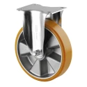 Tente Heavy Duty Fixed Castor, 600 kg Load Capacity, 200 mm Polyurethane Wheel, Pressed Steel Frame 3678ITP200P63