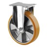 Tente Heavy Duty Fixed Castor, 600 kg Load Capacity, 200 mm Polyurethane Wheel, Pressed Steel Frame 3678ITP200P63