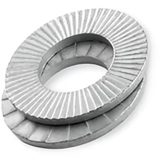Heico Steel Delta Protect Wedge Lock Locking Anti-Vibration Washer M16, Steel, 30.7mm External Diameter, 3.7mm H-HLB-16