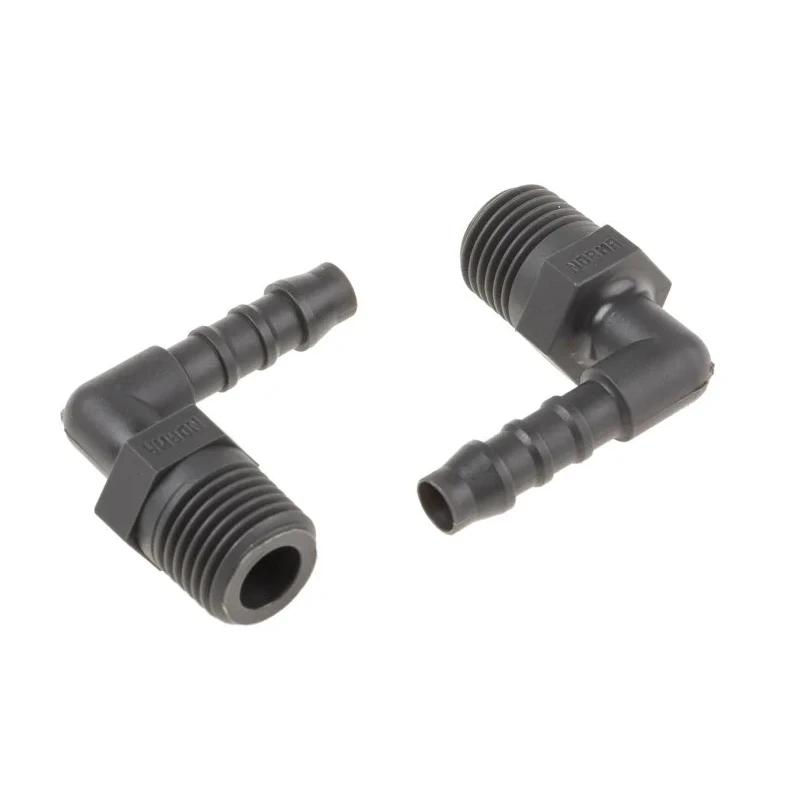 RS PRO Nylon Hose Connector 6 mm ID 1/4 in BSP Male Threaded Elbow 795-225