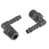 RS PRO Nylon Hose Connector 6 mm ID 1/4 in BSP Male Threaded Elbow 795-225